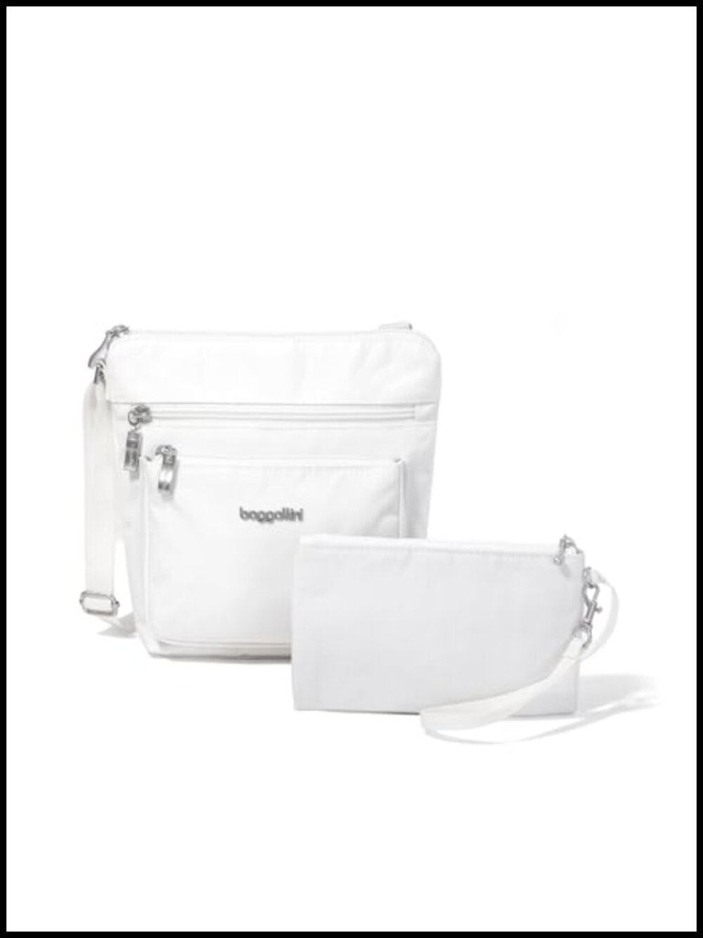 Baggallini Pocket RFID Crossbody Bag Lightweight Nylon Travel Purse